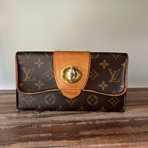 Louis Vuitton Monogram Brown and Tan Wallet reposhed